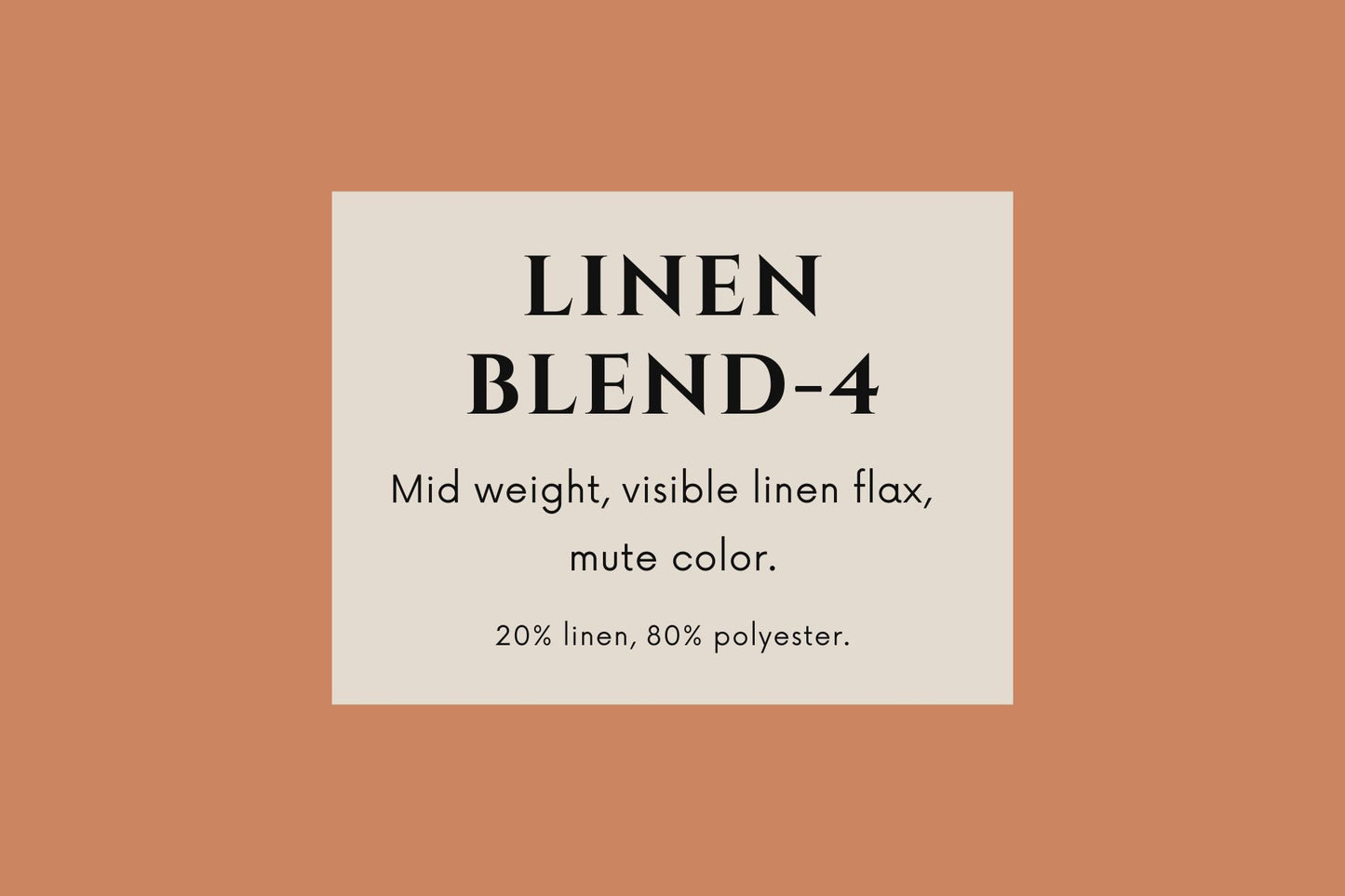 Fabric Swatches Linen Poly Blend-4, Shades and Curtain Fabric Swatches, Trim Colors