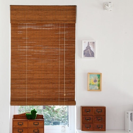 Bamboo Blinds, Thick Natural Bamboo Shades, with/out Lining