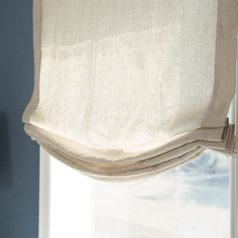 natural linen relaxed fabric blinds