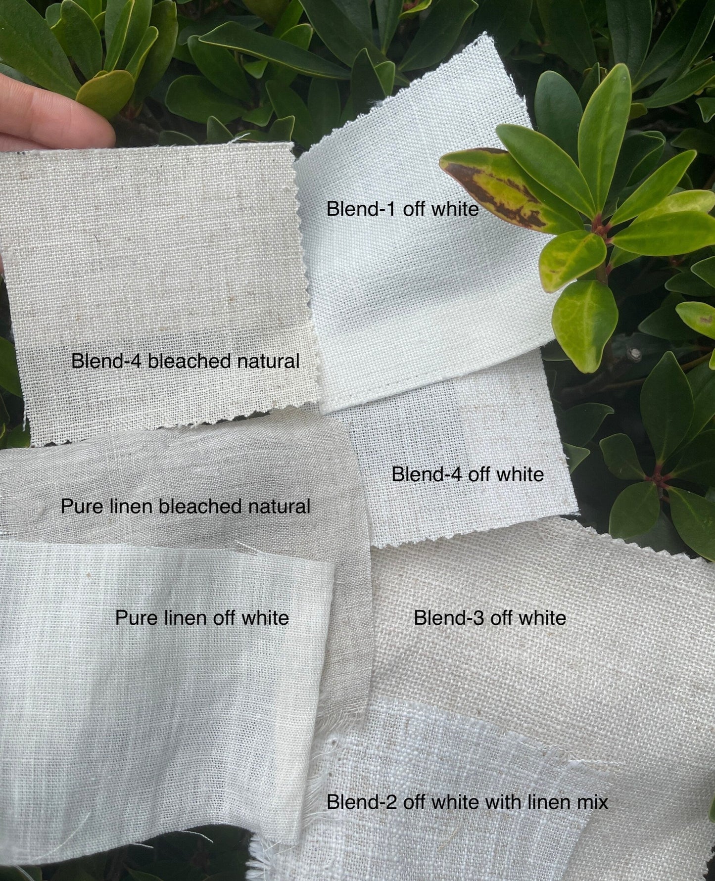 white linen fabric
