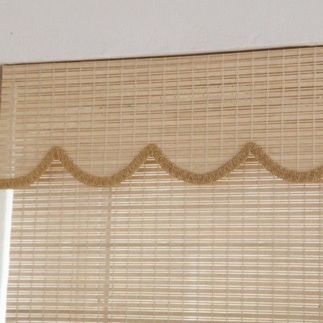 scallop bamboo blinds
